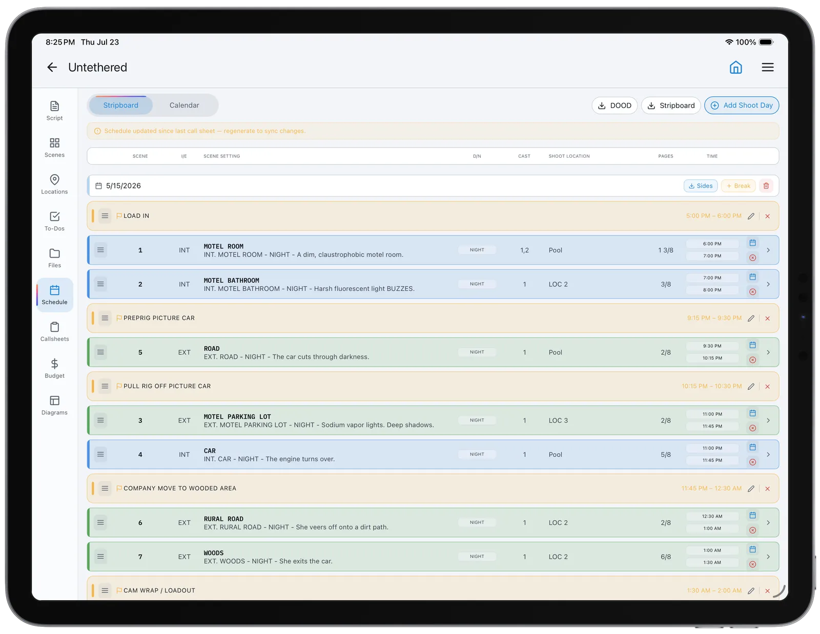 CineFlo — Report the day and wrap the show