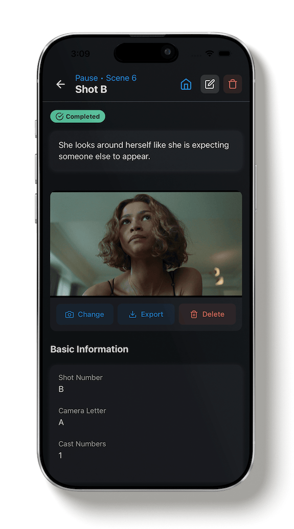 CineFlo shot list app and production planning tools for filmmakers